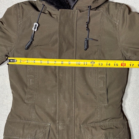 TNA Olive Fur-Lined Ski Jacket - Picture 14 of 16